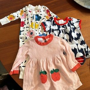 Like new 0-3 month Hanna Anderson baby girl bundle